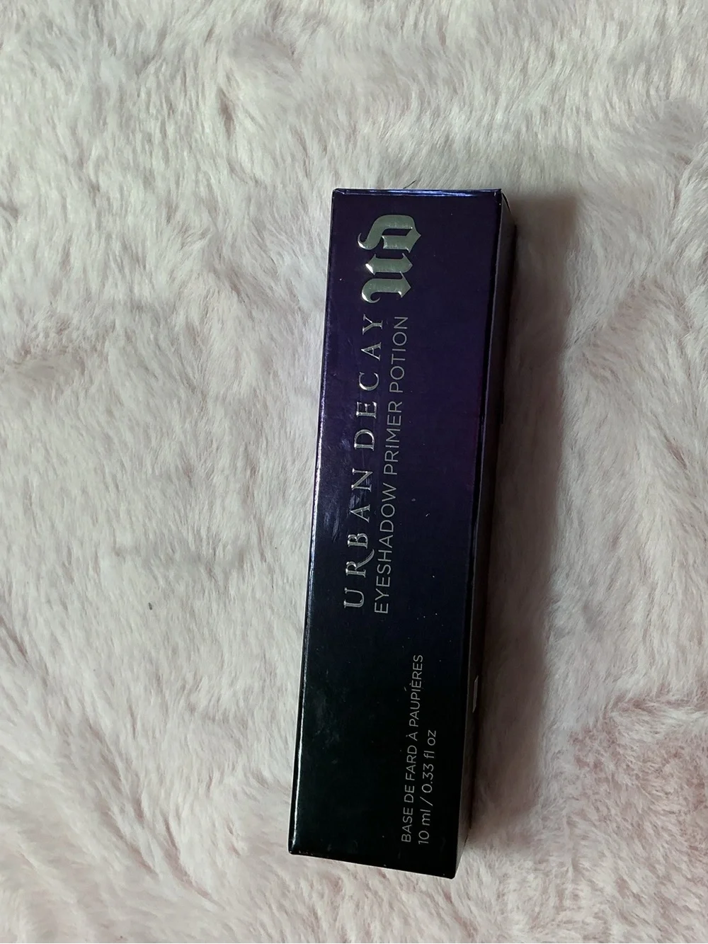 Urban Decay Eyeshadow Primer Tube in Purple Metallic Packaging